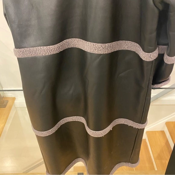 Faux shearling leather jacket NWOT - Picture 11 of 14